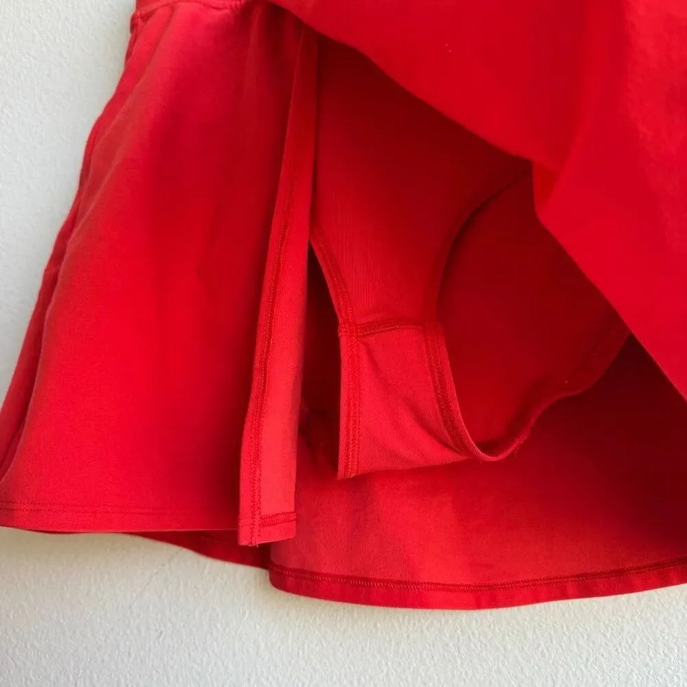 Alo Yoga Skirt Womens Small? Medium? AloSoft Backspin Lined Yoga Tennis Red